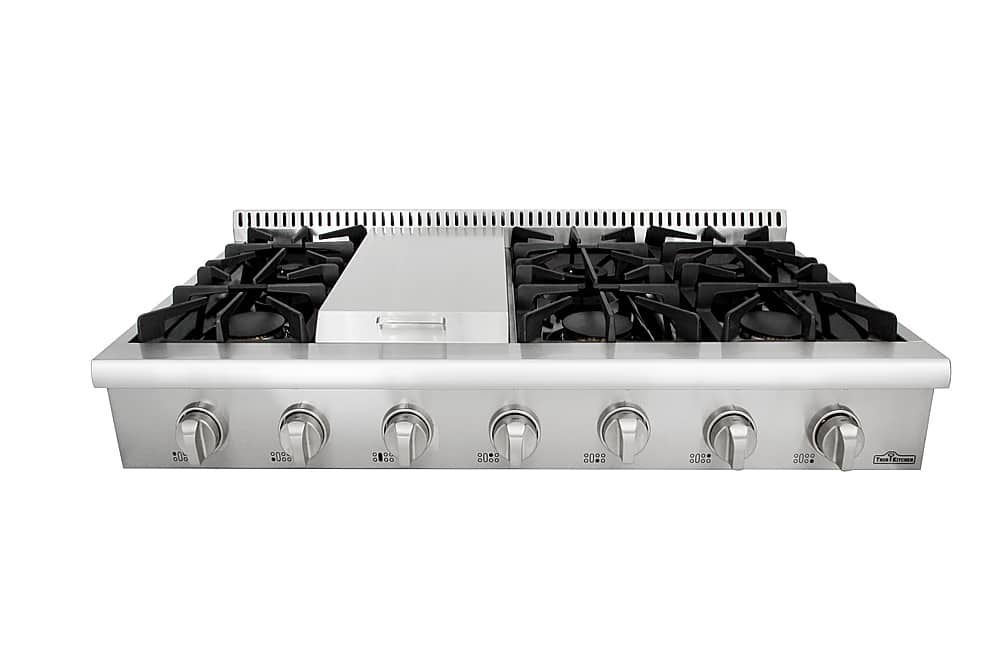 Thor Kitchen - 48" Built-In Liquid Propane Rangetop - Stainless Steel - Front_Zoom