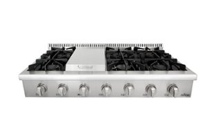 Thor Kitchen - 48" Built-In Liquid Propane Rangetop - Stainless steel - Front_Zoom