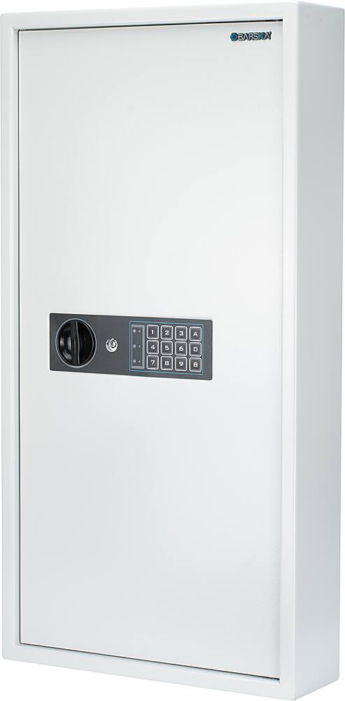 Angle View: Barska - 180 KEYS KEYPAD WALL KEY SAFE - White