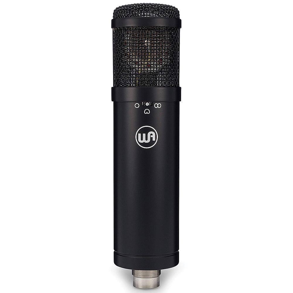 Front. Warm Audio - WA-47jr FET Condenser Microphone - Black.