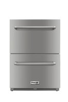 Thor Kitchen - 24 Inch Indoor Outdoor Refrigerator Drawers - Stainless steel - Front_Zoom