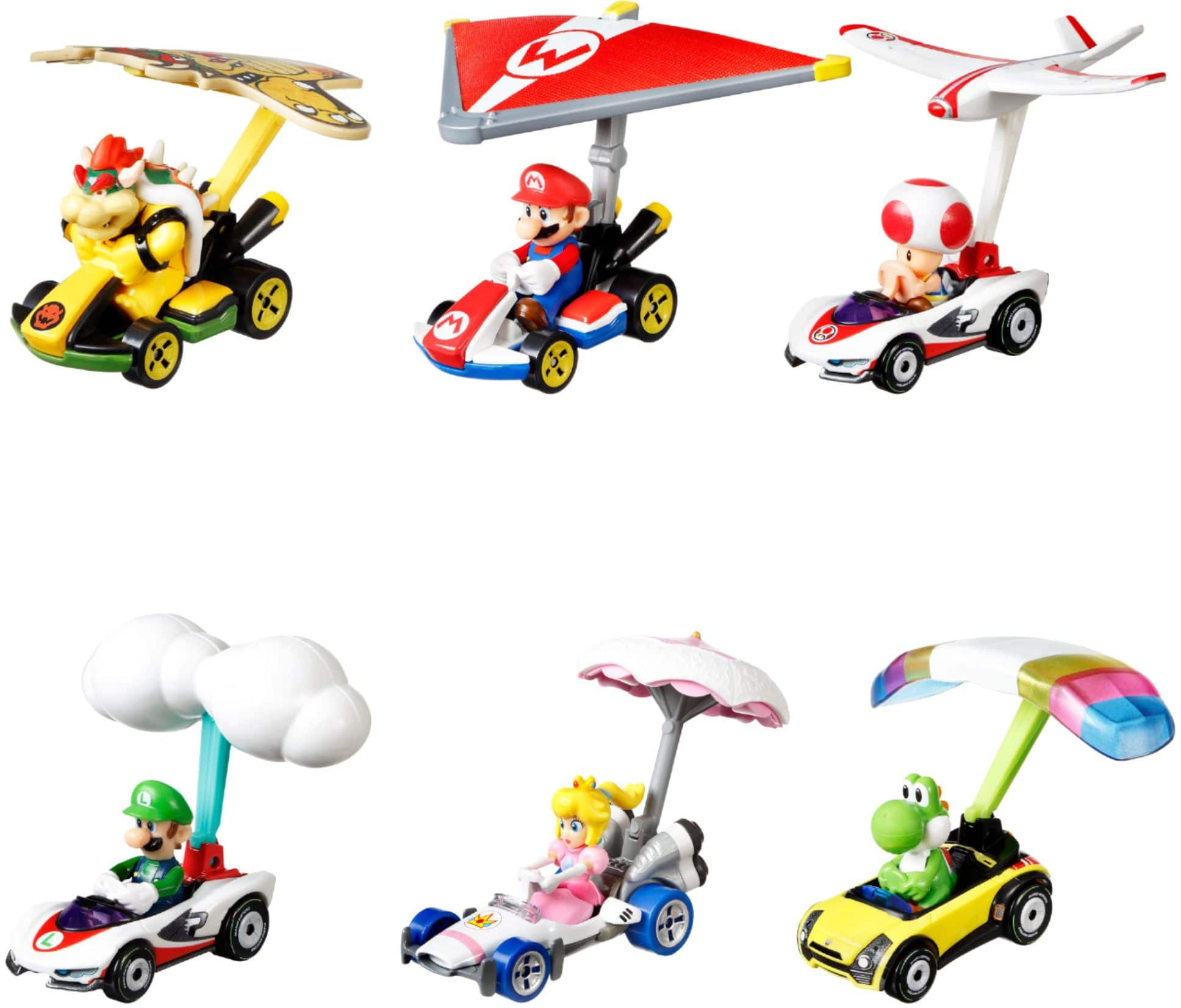 Hot Wheels Mario Kart 4 Pack (Assorted; Styles Vary) by Mattel