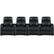 Front. RowOne - Prestige Straight 4-Chair Leather Power Recline Home Theater Seating - Black.