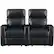 Front. RowOne - Galaxy II: Straight 2-Chair Leatheraire Power Recline Home Theater Seating - Black.