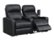 Alt View Zoom 11. RowOne - Prestige Straight 2-Chair Leather Power Recline Home Theater Seating - Black.