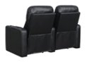 Alt View Zoom 13. RowOne - Prestige Straight 2-Chair Leather Power Recline Home Theater Seating - Black.