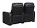 Alt View 13. RowOne - Prestige Straight 2-Chair Leather Power Recline Home Theater Seating - Black.