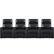 Front. RowOne - Galaxy II: Straight 4-Chair Leatheraire Power Recline Home Theater Seating - Black.