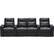 Front. RowOne - Prestige Straight 4-Chair Row with Loveseat Leather Power Recline Home Theater Seating - Black.