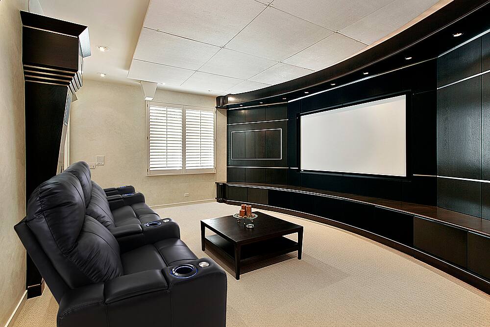 RowOne Prestige Straight 4Chair Row with Loveseat Leather Power