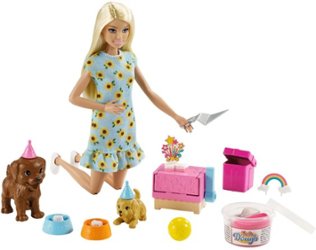 Barbie - Puppy Party Doll Playset - Multi - Front_Zoom