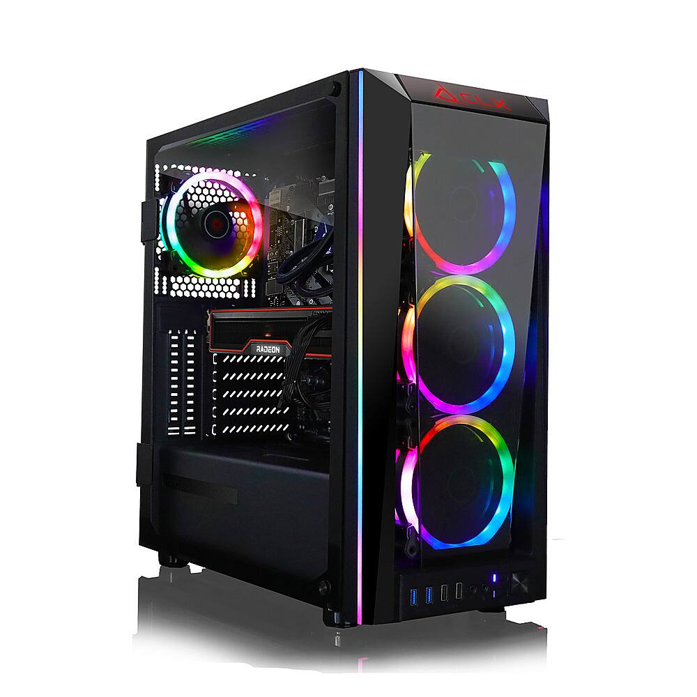 Front. CLX - SET Gaming Desktop - Intel Core i9 10900KF - 32GB Memory - AMD Radeon RX 6800 - 480GB SSD + 3TB HDD.