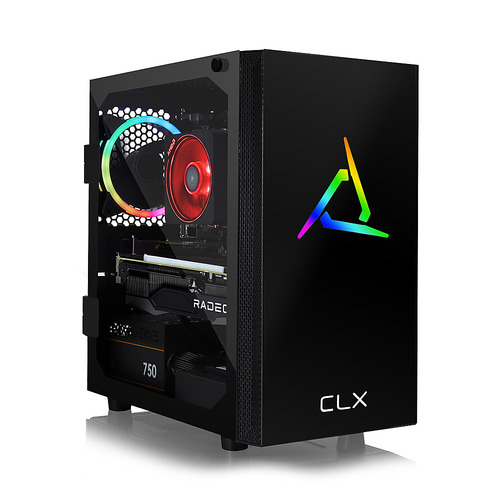 CLX - SET Gaming Desktop - AMD Ryzen 5 5600X - 32GB Memory - AMD Radeon RX 6800 - 480GB SSD + 3TB HDD