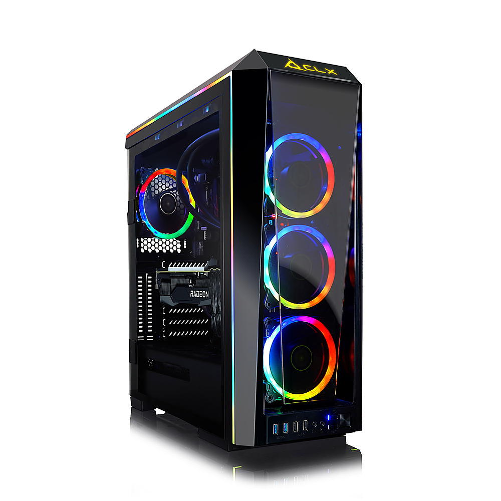 CLX - SET Gaming Desktop - AMD Ryzen 9 5900X - 64GB Memory - AMD Radeon RX  6800 XT - 1TB SSD + 6TB HDD - Black