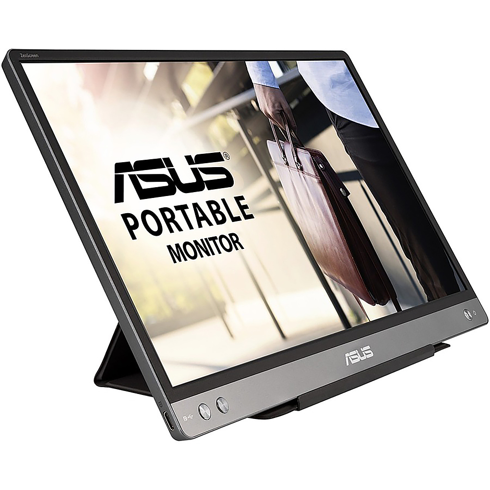 Angle View: ASUS - ZenScreen Portable USB Monitor- 14 inch Full HD- LCD- Portable- (Signal Input : USB Type-C)