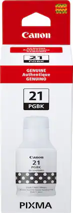 Canon - MegaTank GI-21 Ink Bottle - Pigment Black