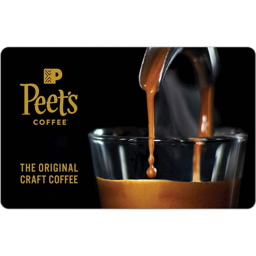Front. Peet's Coffee - $15 Gift Card.