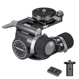 Neewer - 2-Way Geared Tripod Head, Arca QR, 13.2lb