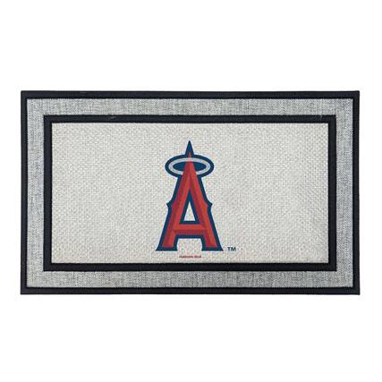 Front. Jardine - Los Angeles Angels 18" x 30" Indoor/Outdoor Logo Doormat - Multicolor.