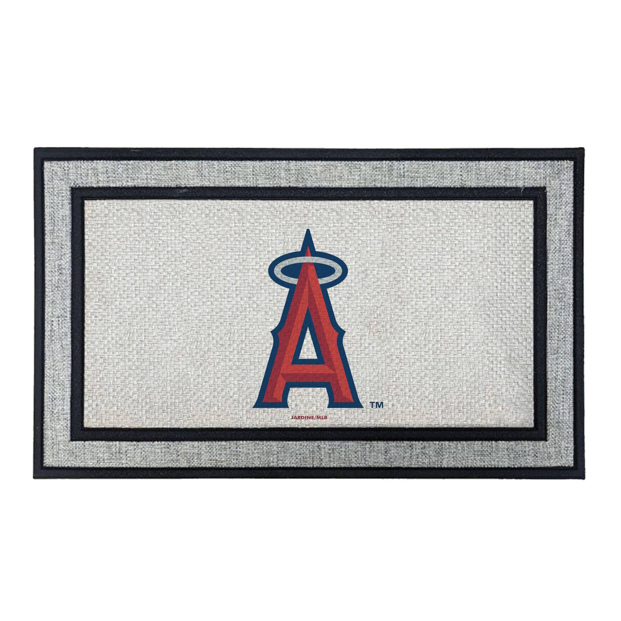 Front. Jardine - Los Angeles Angels 18" x 30" Indoor/Outdoor Logo Doormat - Multicolor.
