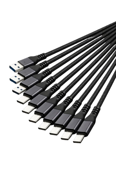 Front. Home Collection - USB Type-C Data Cable 5A Fast Charging – USB-A to USB-C Charger Cord, 6 ft.