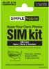 Simple Mobile - Keep Your Own Phone Sim Card Kit