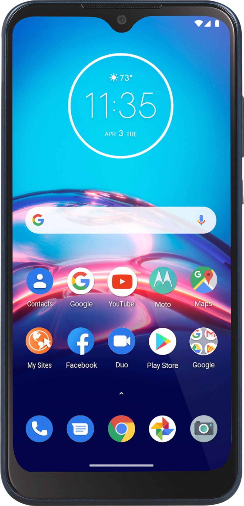 Tracfone Motorola Moto e 4G LTE Prepaid Smartphone (Locked) – Midnight Blue – 32GB – Sim Card Included – CDMA