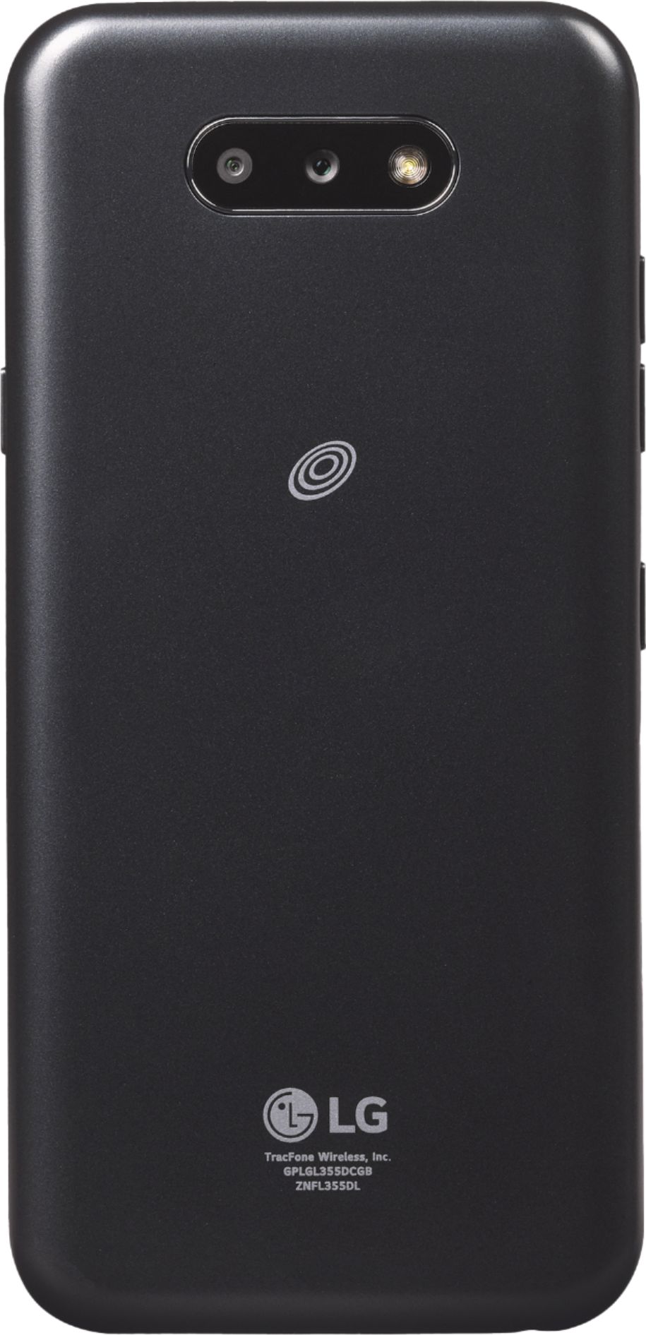 Back View: LG K31 Rebel - 4G smartphone - RAM 2 GB / Internal Memory 32 GB - microSD slot - 5.7" - 1520 x 720 pixels - 2x rear cameras 13 MP, 5 MP - front camera 5 MP - prepaid - Total Wireless