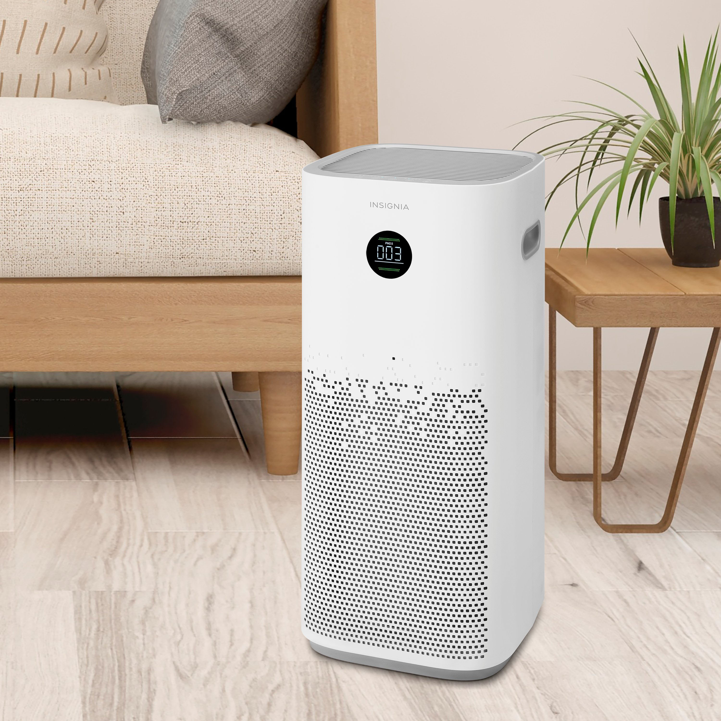 Zoom in on Alt View Zoom 15. Insignia™ - 497 Sq. Ft. HEPA Air Purifier - White.