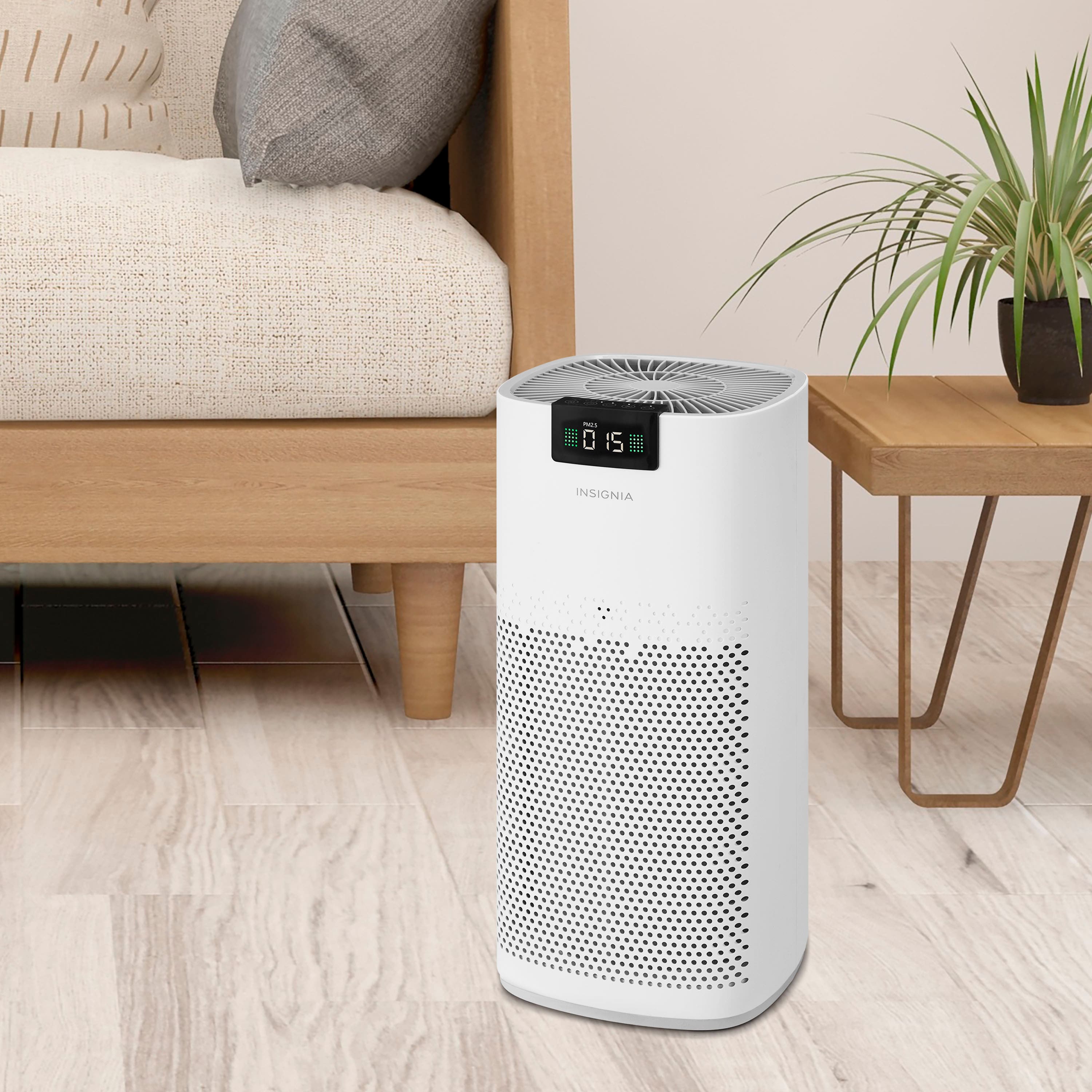 Alt View 14. Insignia™ - 375 Sq. Ft. HEPA Air Purifier with ENERGY STAR Certification - White.