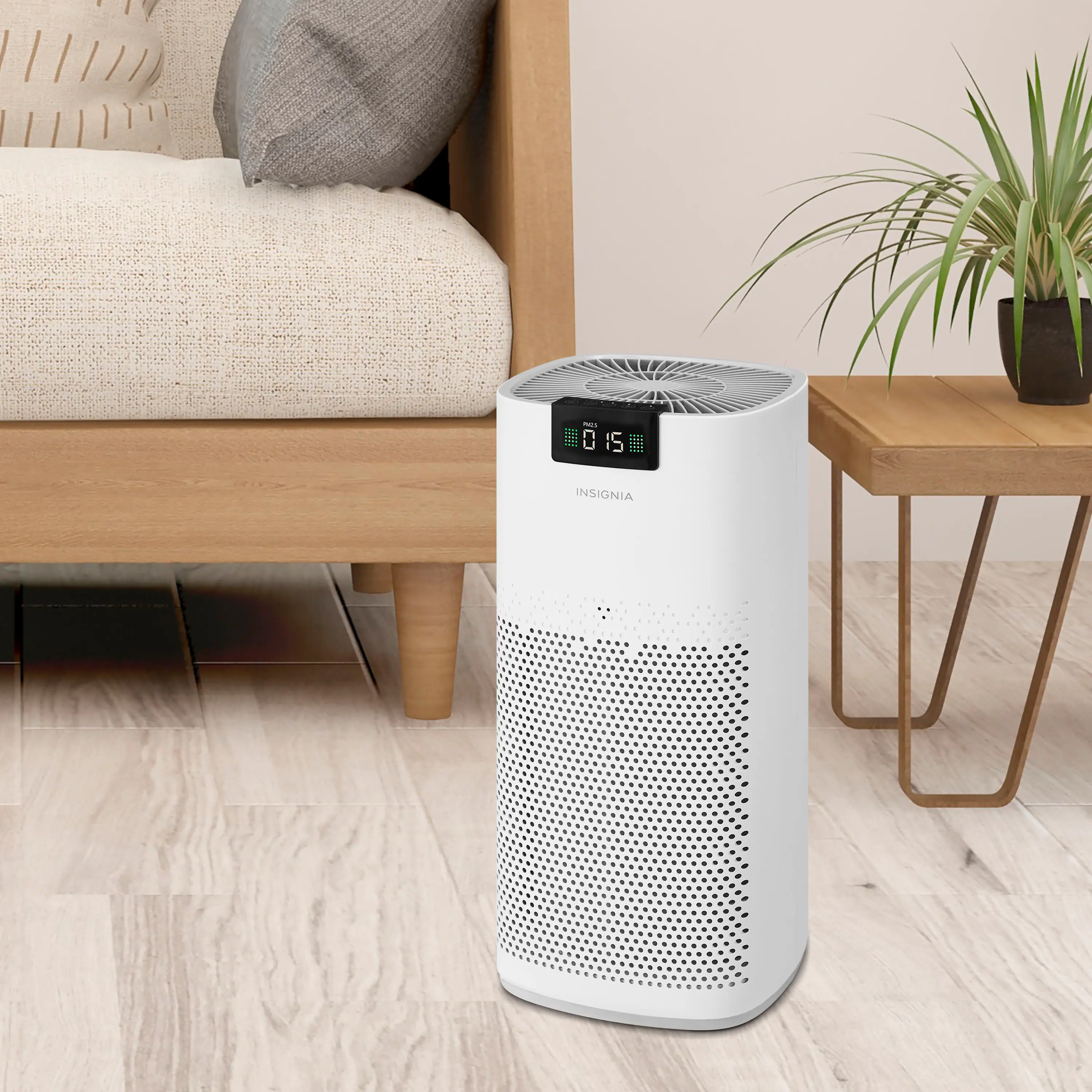 Alt View 14. Insignia™ - 375 Sq. Ft. HEPA Air Purifier with ENERGY STAR Certification - White.
