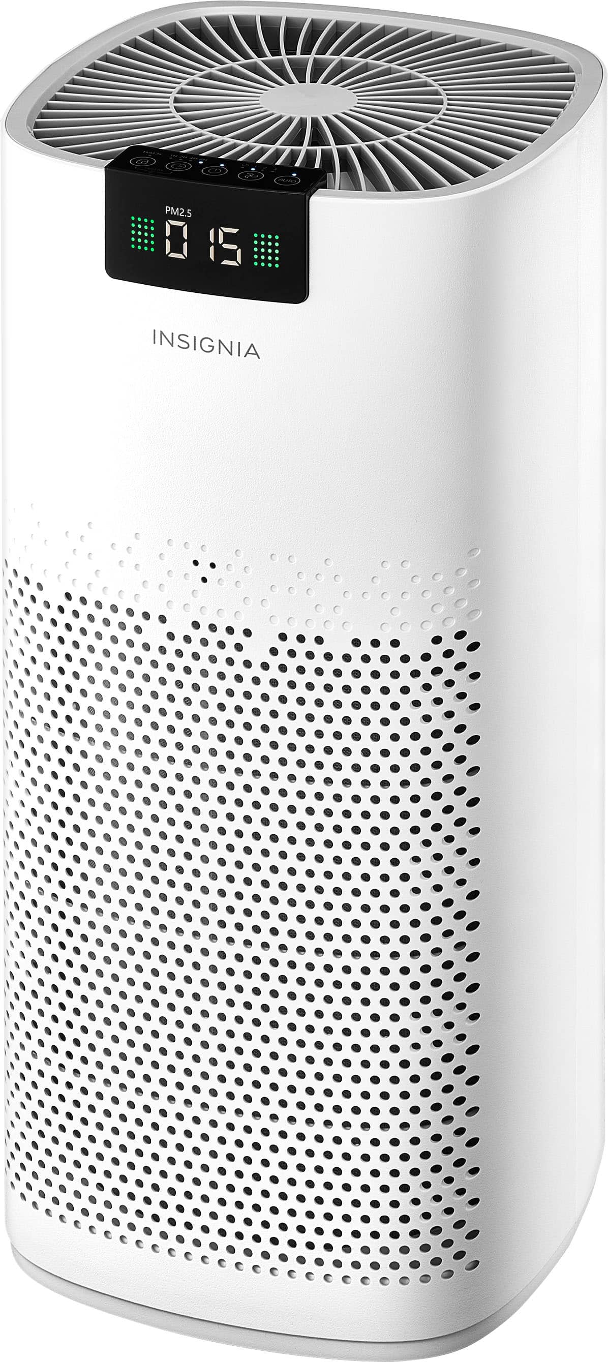 Front. Insignia™ - 375 Sq. Ft. HEPA Air Purifier with ENERGY STAR Certification - White.