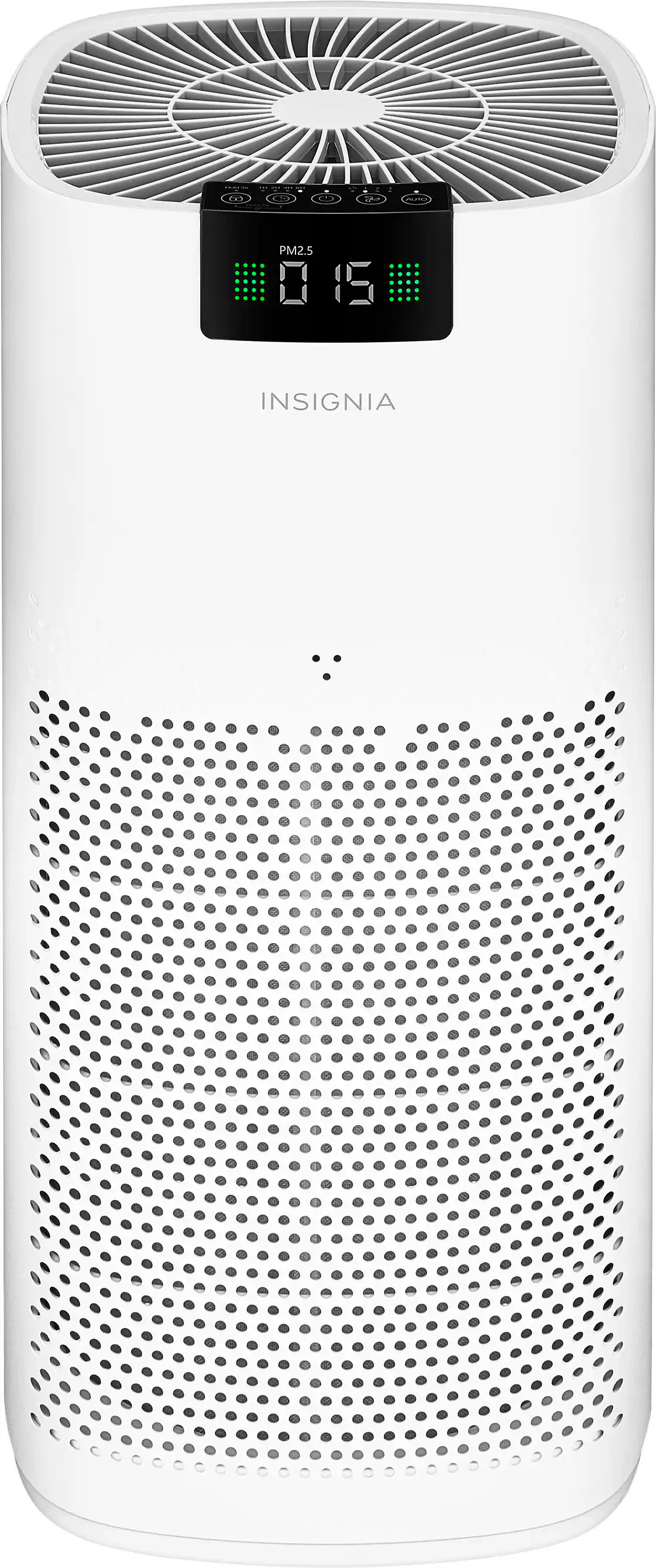 Left. Insignia™ - 375 Sq. Ft. HEPA Air Purifier with ENERGY STAR Certification - White.