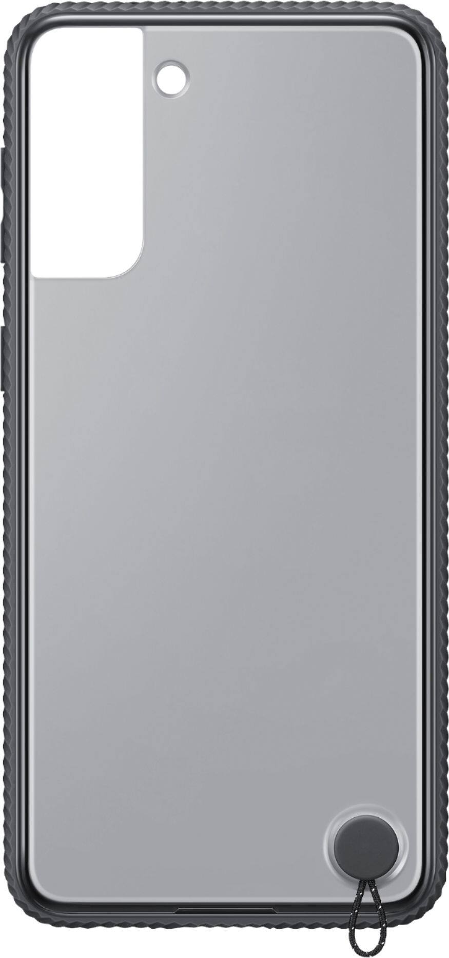 Alt View 13. Samsung - Clear Protective Cover Case for Galaxy S21+ - Black.