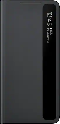 Samsung - S-View Flip Cover for Galaxy S21+ - Black