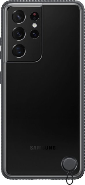 Samsung Clear Protective Cover Case For Galaxy S21 Ultra Black Ef Gg998cbegus Best Buy
