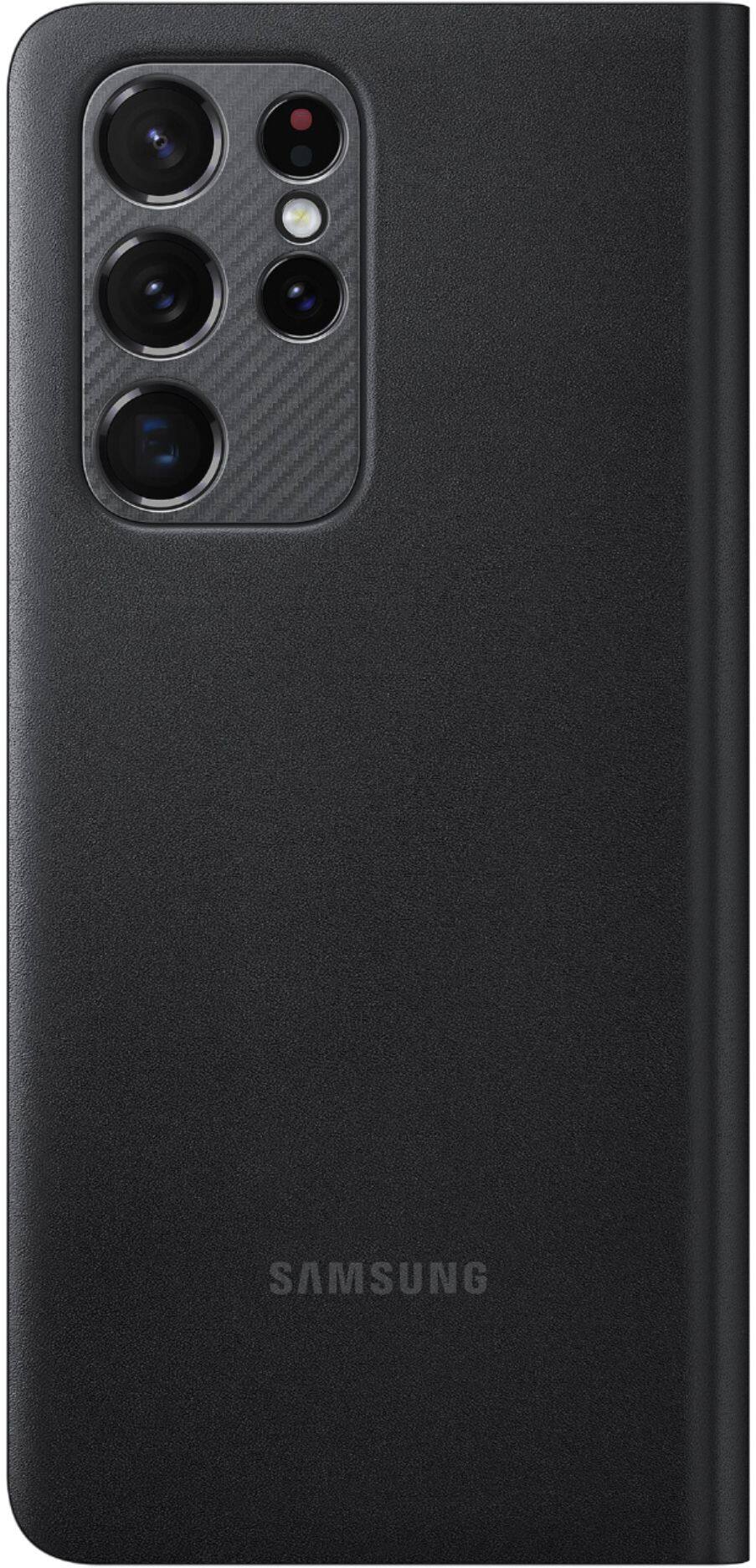 Alt View 12. Samsung - LED Wallet Cover for Galaxy S21 Ultra - Black.