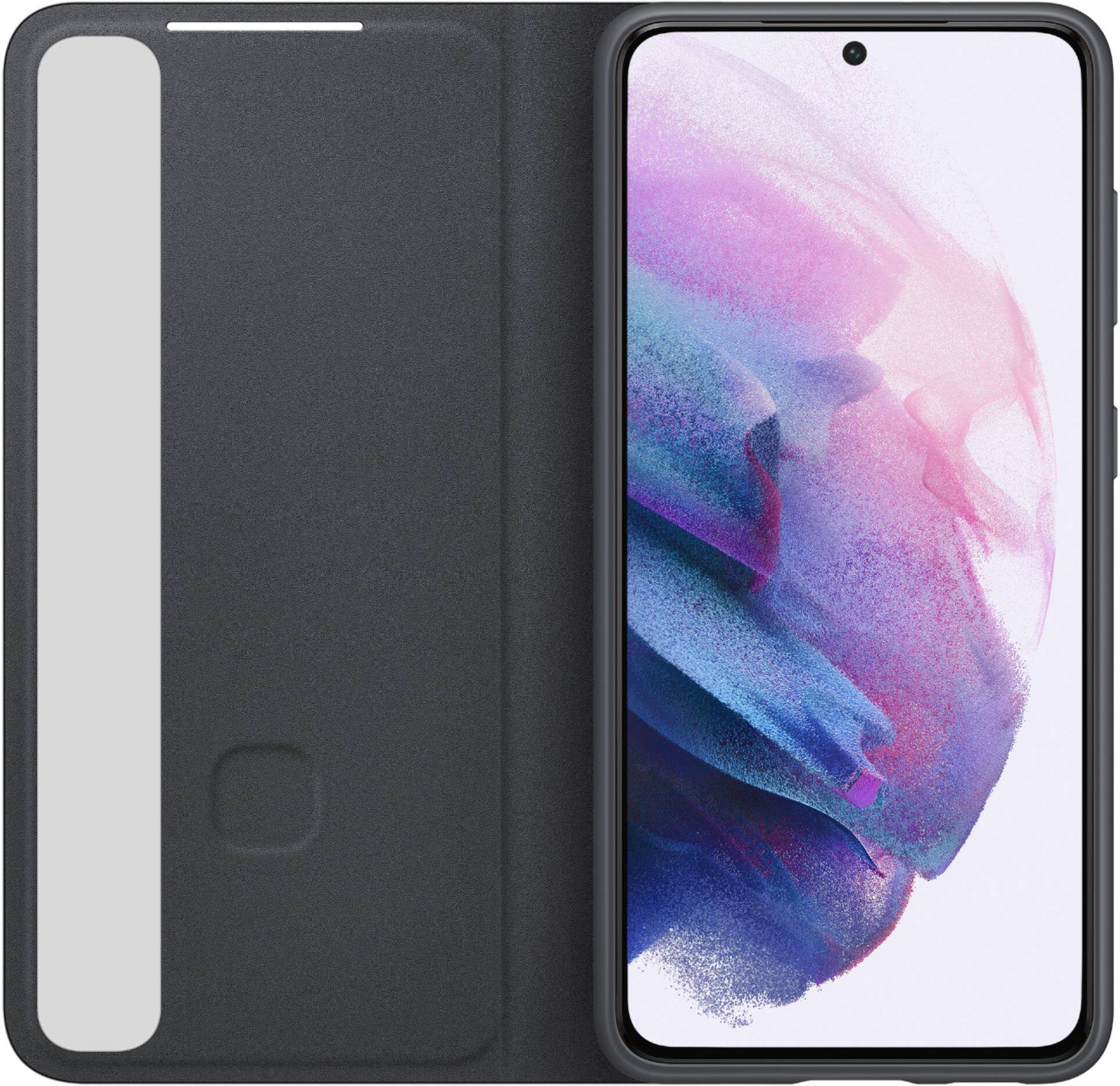 Alt View 13. Samsung - S-View Flip Cover for Galaxy S21 - Black.