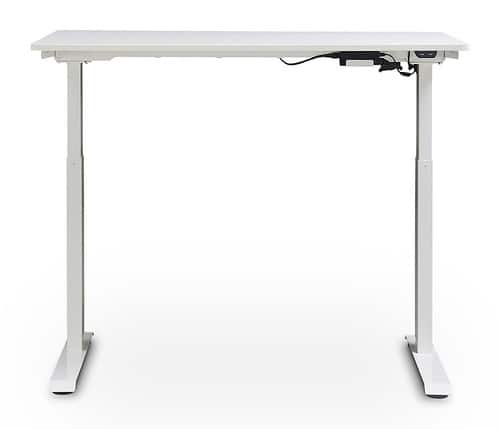 Ergo Electric Height Adjustable Standing Desk White - True Seating: Modern Style, Metal Frame, Wood Surface, No Storage