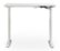 Front Zoom. True Seating - Ergo Electric Height Adjustable Standing Desk - White.