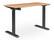 Alt View 12. Serta - Creativity Electric Height Adjustable Standing Desk - Light Brown.