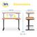 Alt View 13. Serta - Creativity Electric Height Adjustable Standing Desk - Light Brown.
