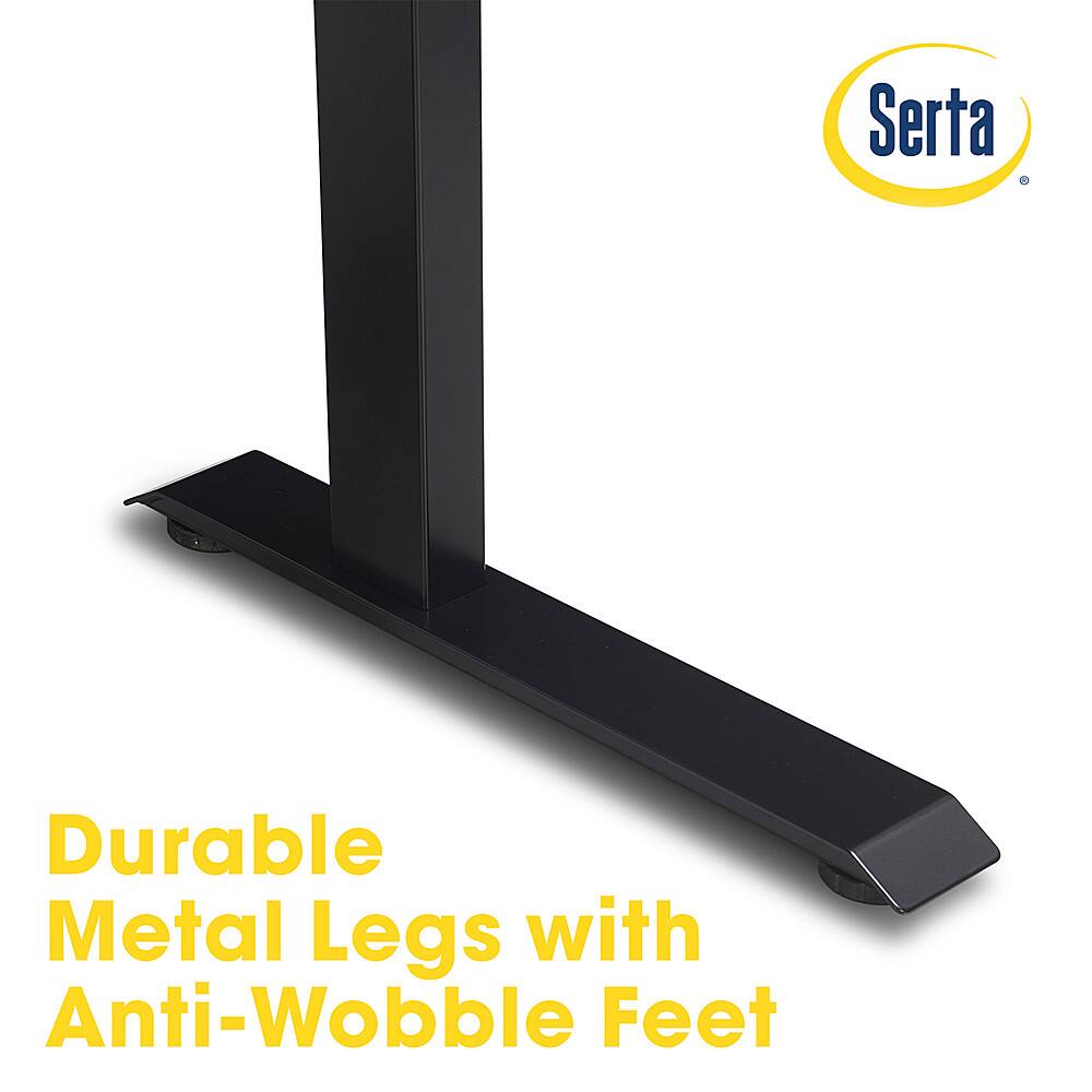 Alt View 16. Serta - Creativity Electric Height Adjustable Standing Desk - Light Brown.