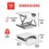 Angle Zoom. True Seating - Ergo Height Adjustable Standing Desk Converter, Small - White.