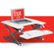 Front Zoom. True Seating - Ergo Height Adjustable Standing Desk Converter, Small - White.