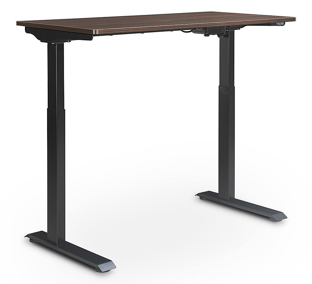 Left. Serta - Creativity Electric Height Adjustable Standing Desk - Brown.