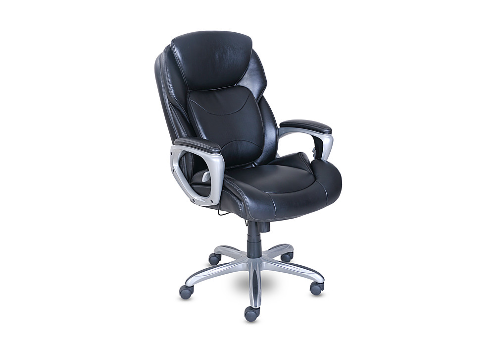 Angle View: Serta - My Fit Executive Office Chair with 360 Motion Support - Black