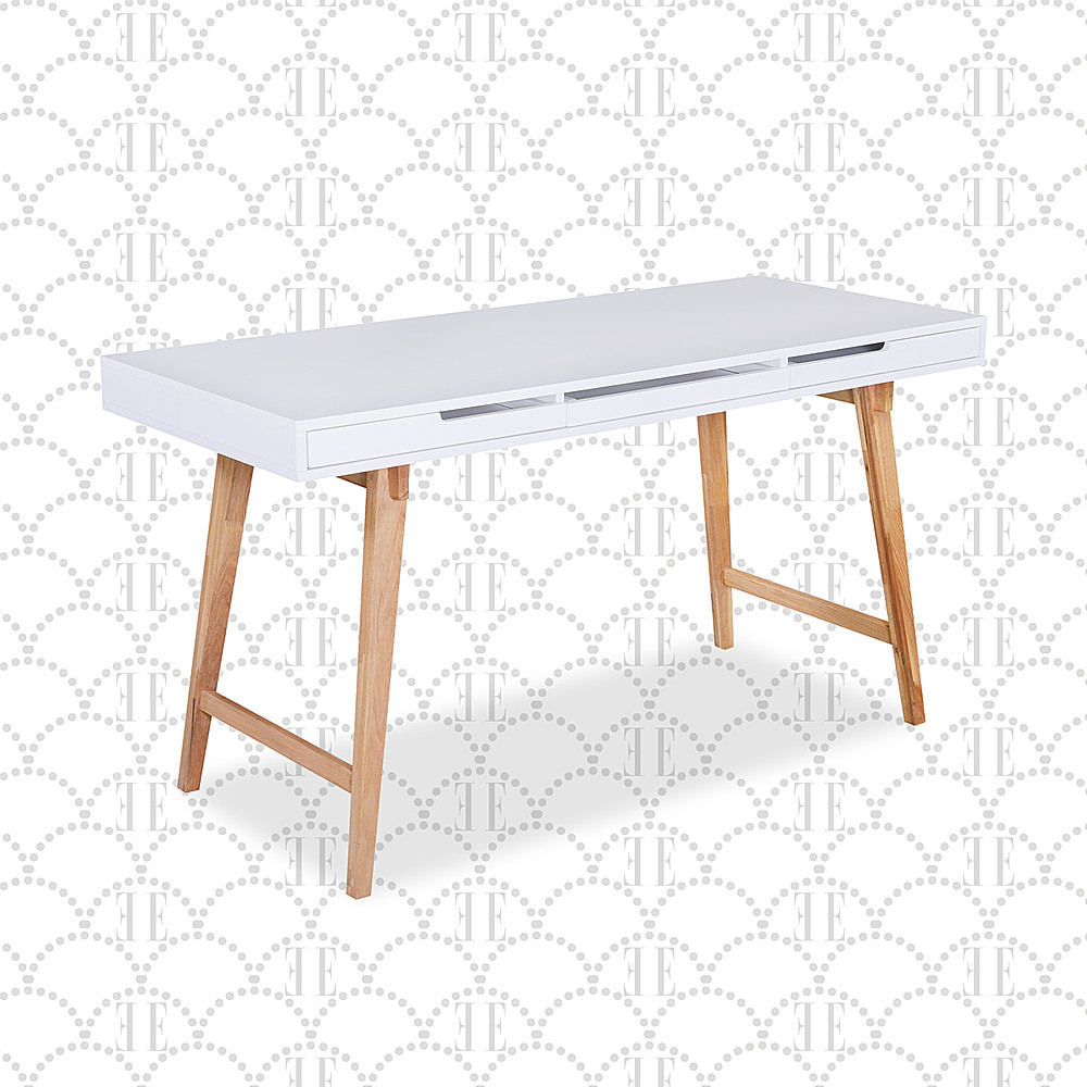 Angle View: Elle Decor - Giselle Writing Desk, French - White