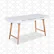 Angle. Elle Decor - Giselle Writing Desk, French - White.
