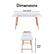 Alt View 17. Elle Decor - Giselle Writing Desk, French - White.